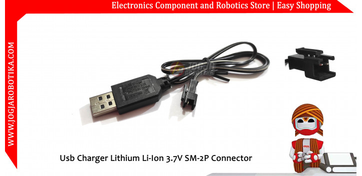 Usb Charger Lithium Li-Ion 3.7V SM-2P Connector