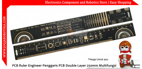PCB Ruler Engineer Penggaris PCB Double Layer 250mm Multifungsi