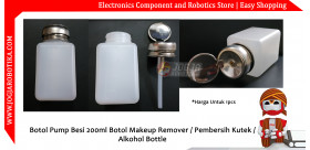 Botol Pump Besi 200ml Botol Makeup Remover / Pembersih Kutek / Alkohol Bottle
