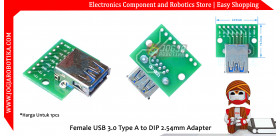 Female USB 3.0 Type A to DIP 2.54mm Adapter