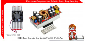 DC-DC Boost Converter Step Up 1500W 30A CC CV with Fan