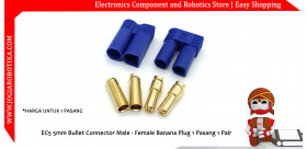EC5 5mm Bullet Connector Male - Female Banana Plug 1 Pasang 1 Pair