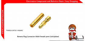 Banana Plug Bullet Connector Male-Female 3mm Gold-plated