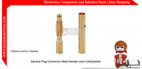 Banana Plug Bullet Connector Male-Female 2mm Gold-plated