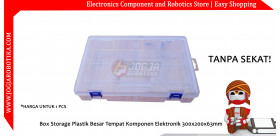 Kotak Box Storage Plastik Besar Tempat Komponen Elektronik 300x200x63mm