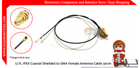 U.FL IPEX Coaxial Shielded to SMA Female Antenna Cable 30cm