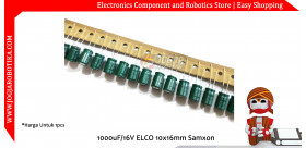 1000uF/16V ELCO 10x16mm Samxon