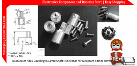 Alumunium Alloy Coupling D4 4mm Shaft Hub Motor for Mecanum 60mm 80mm