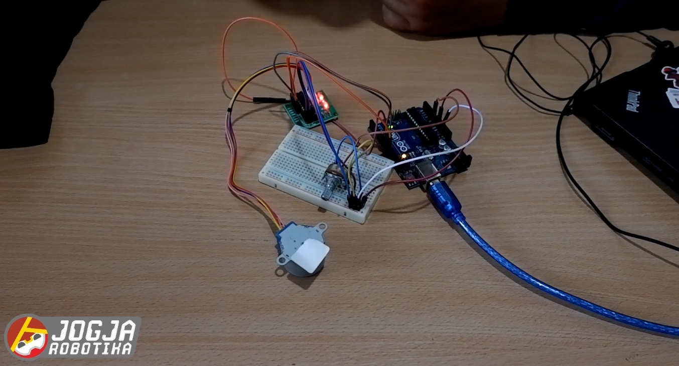 Tutorial Pengendali Kecepatan Motor Stepper dengan Modul ULN2003 menggunakan Arduino UNO