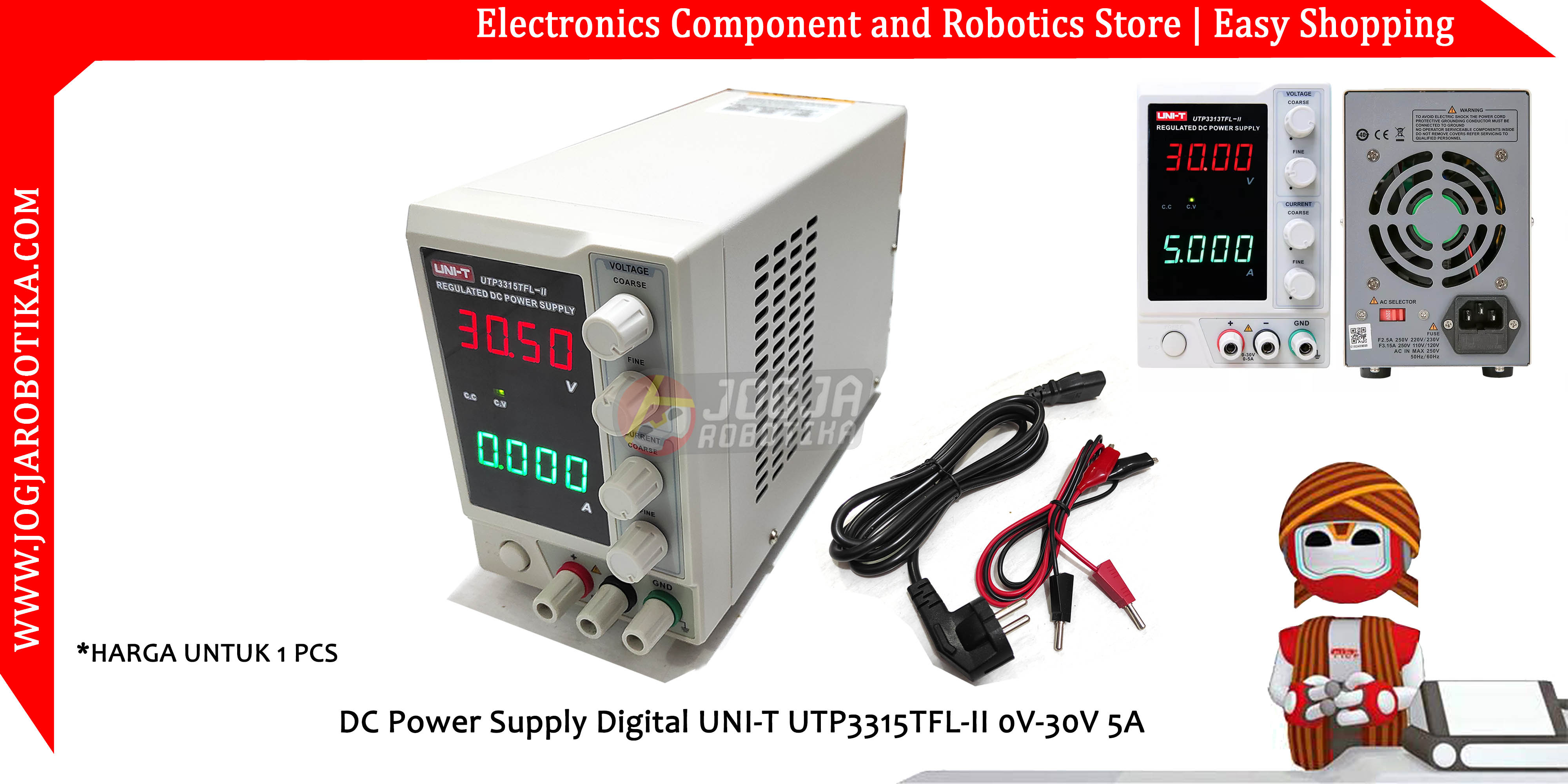 DC Power Supply Digital UNI-T UTP3315TFL 0V-30V 5A