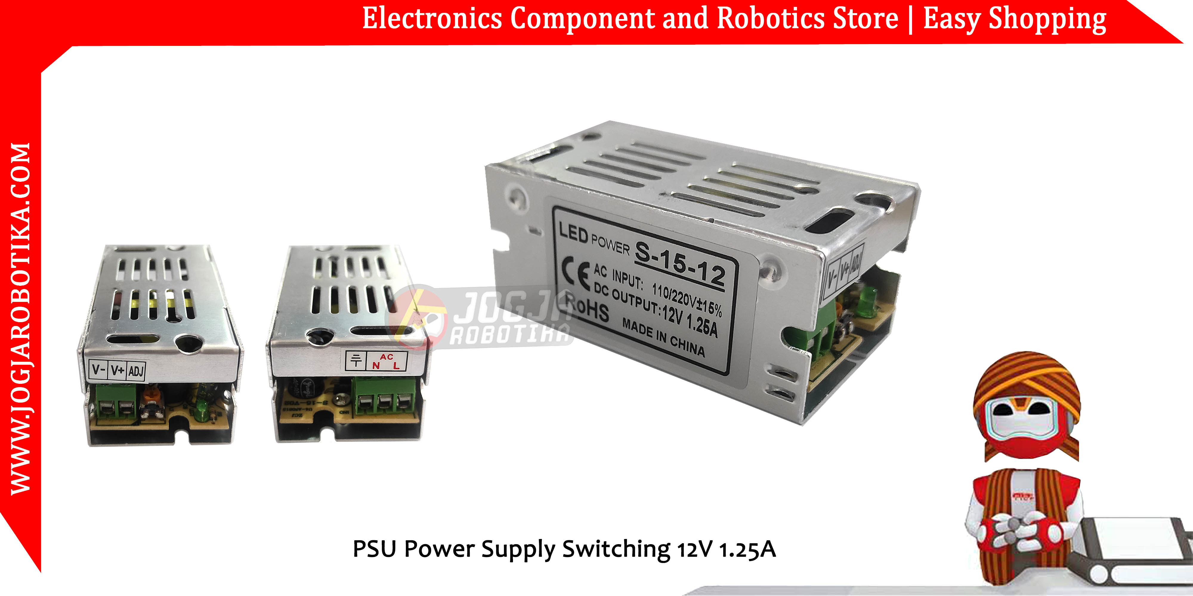 PSU Power Supply Switching 12V 1.25A