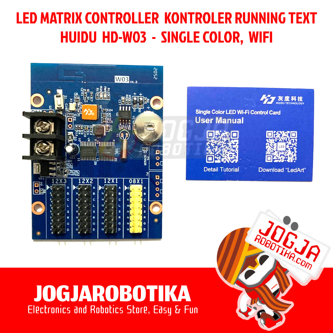 LED Controller Huidu HD-W04 Wifi Running Text P10