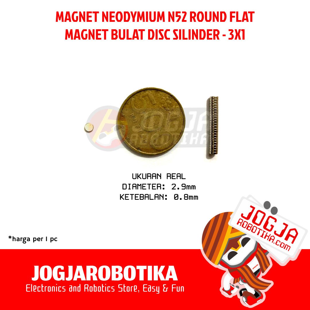 MAGNET NEODYMIUM NEODIMIUM BALL COIN STRONG MAGNET N52 - 3X1