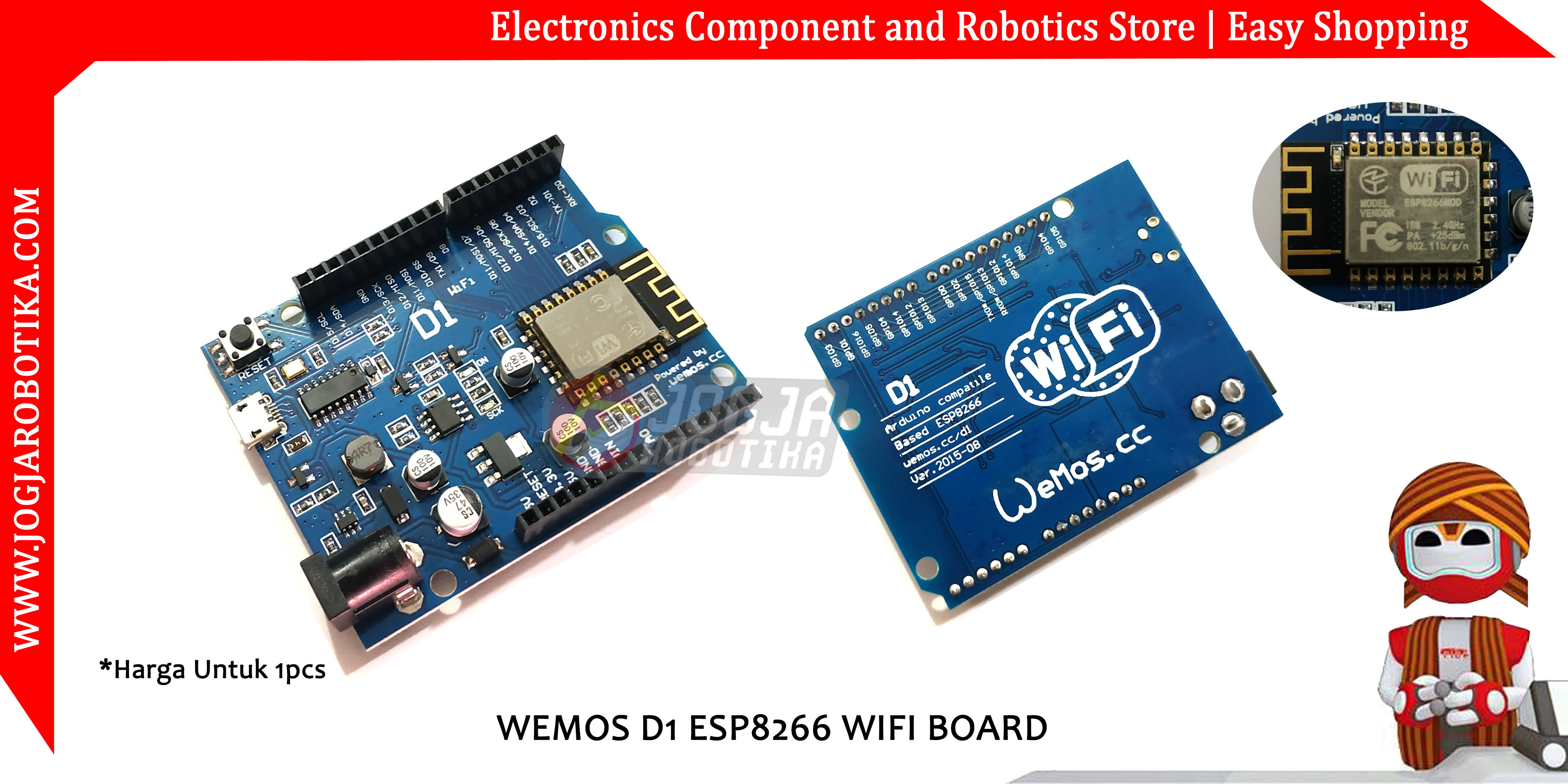 WEMOS D1 ESP8266 WIFI BOARD