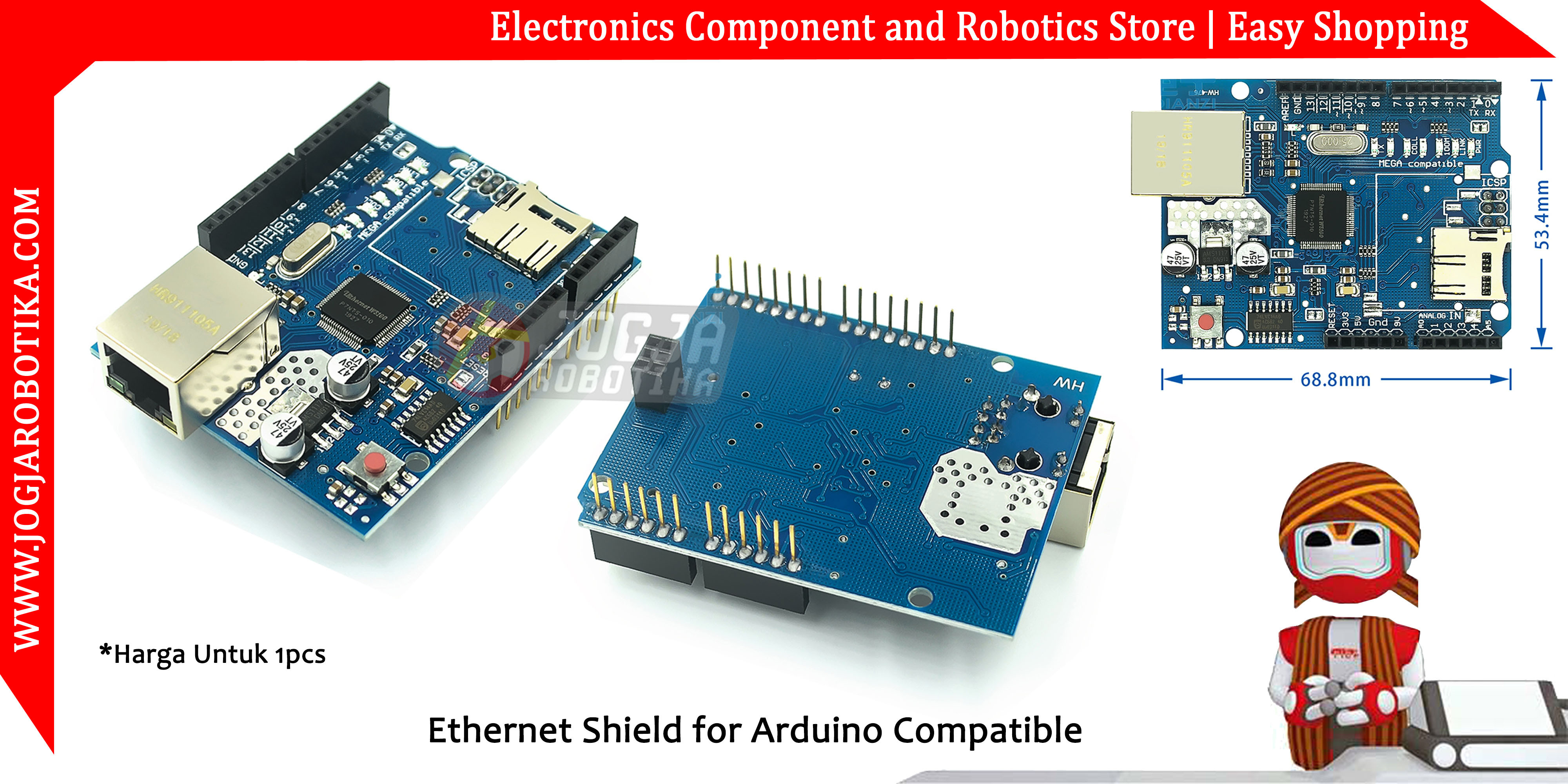 Ethernet Shield for Arduino Compatible