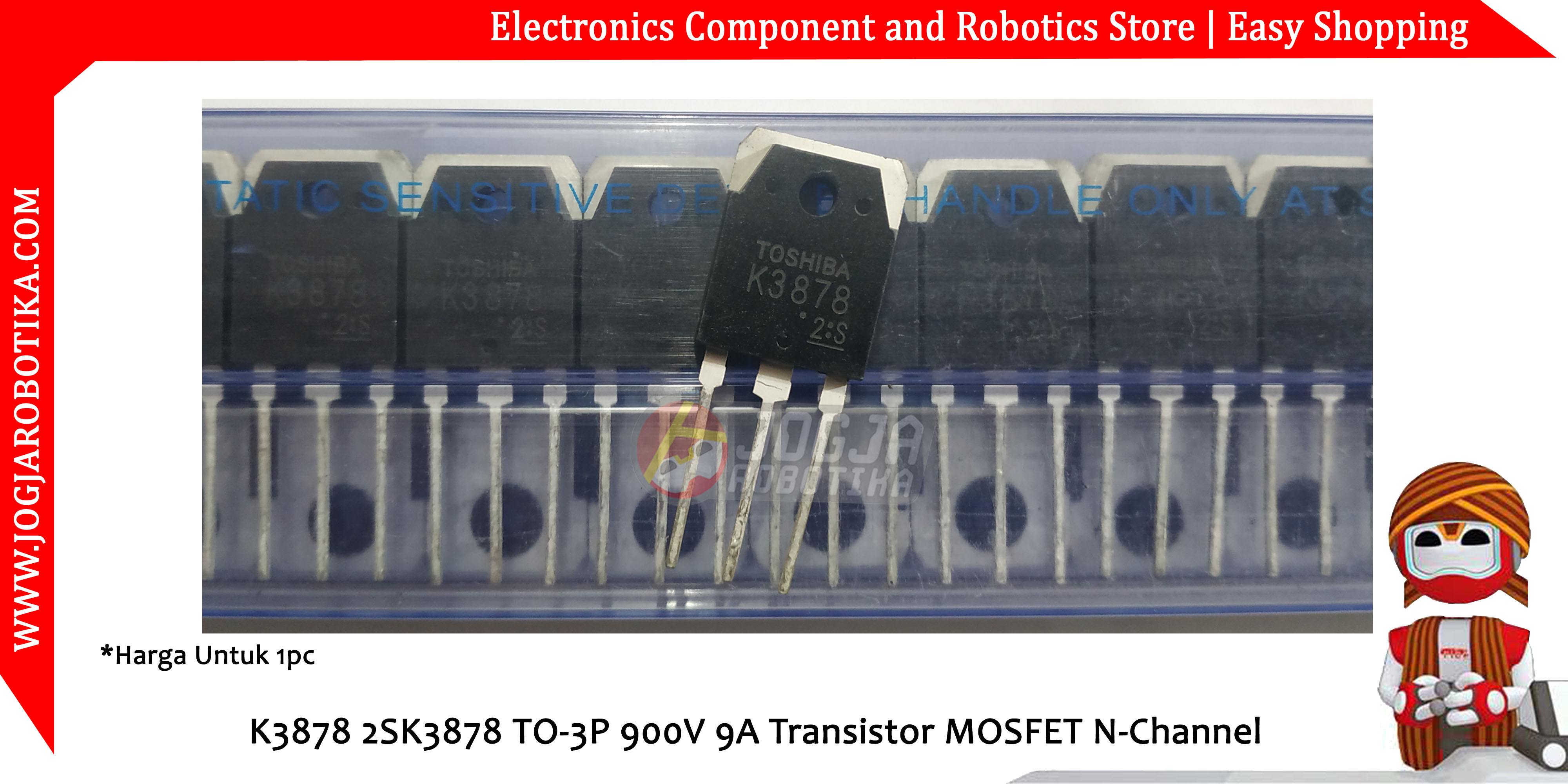K3878 2SK3878 TO-3P 900V 9A Transistor MOSFET N-Channel