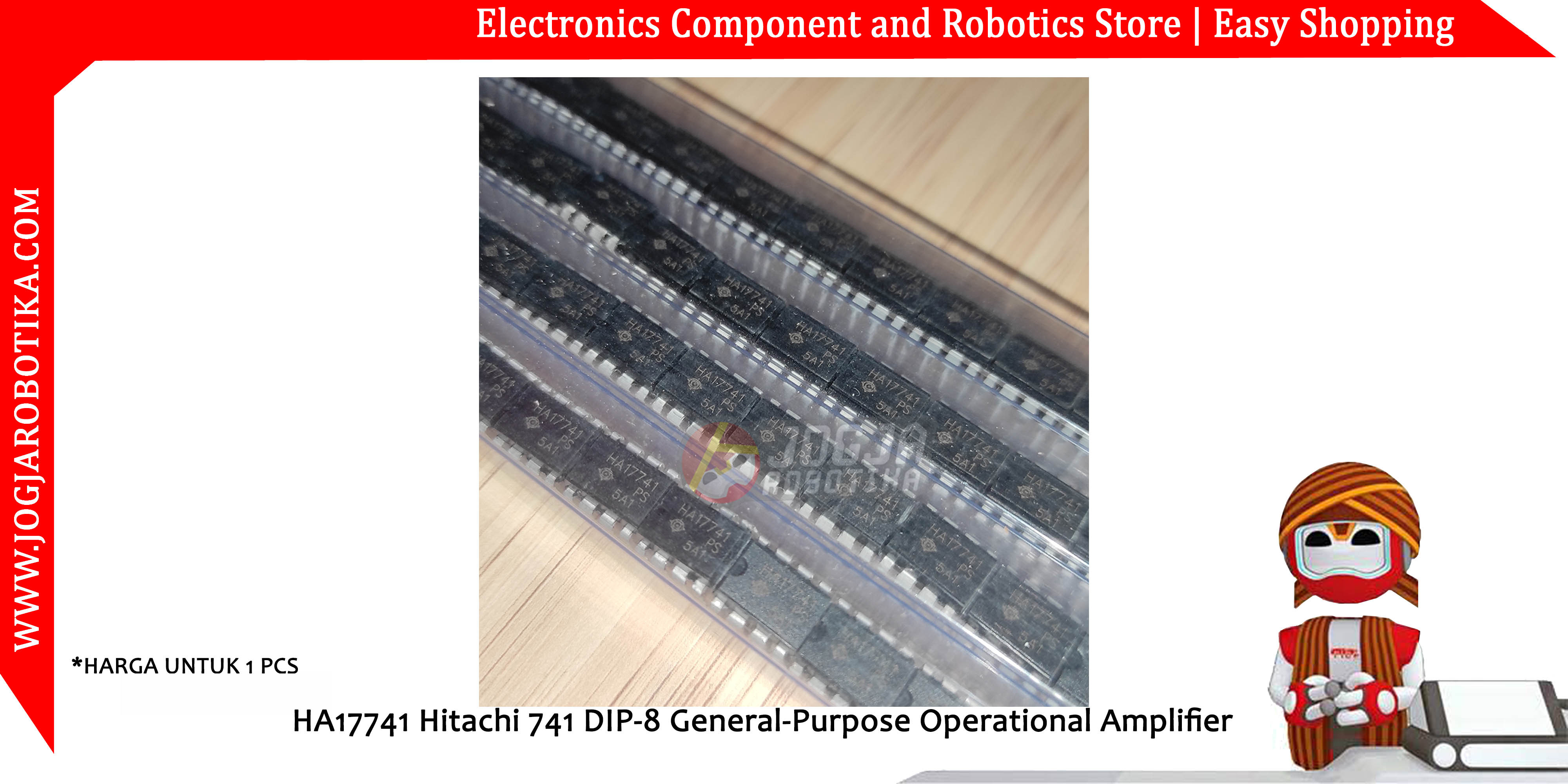 HA17741 Hitachi 741 DIP-8 General-Purpose Operational Amplifier
