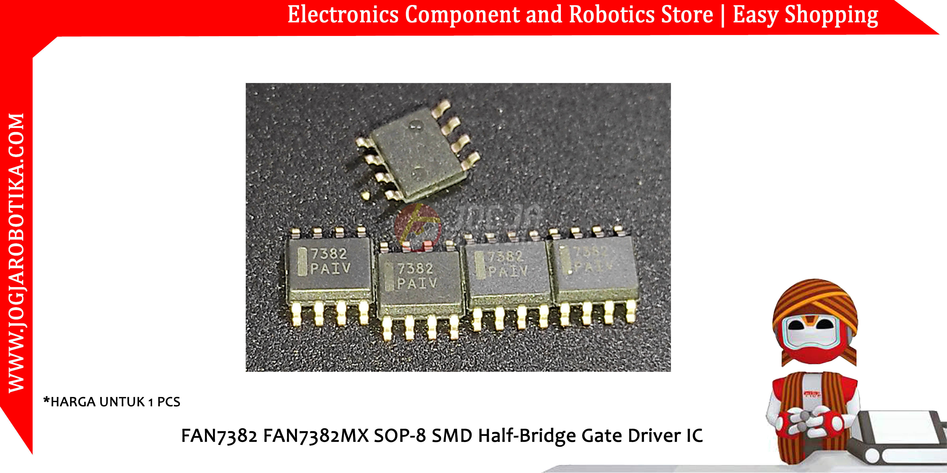 FAN7382 FAN7382MX SOP-8 SMD Half-Bridge Gate Driver IC