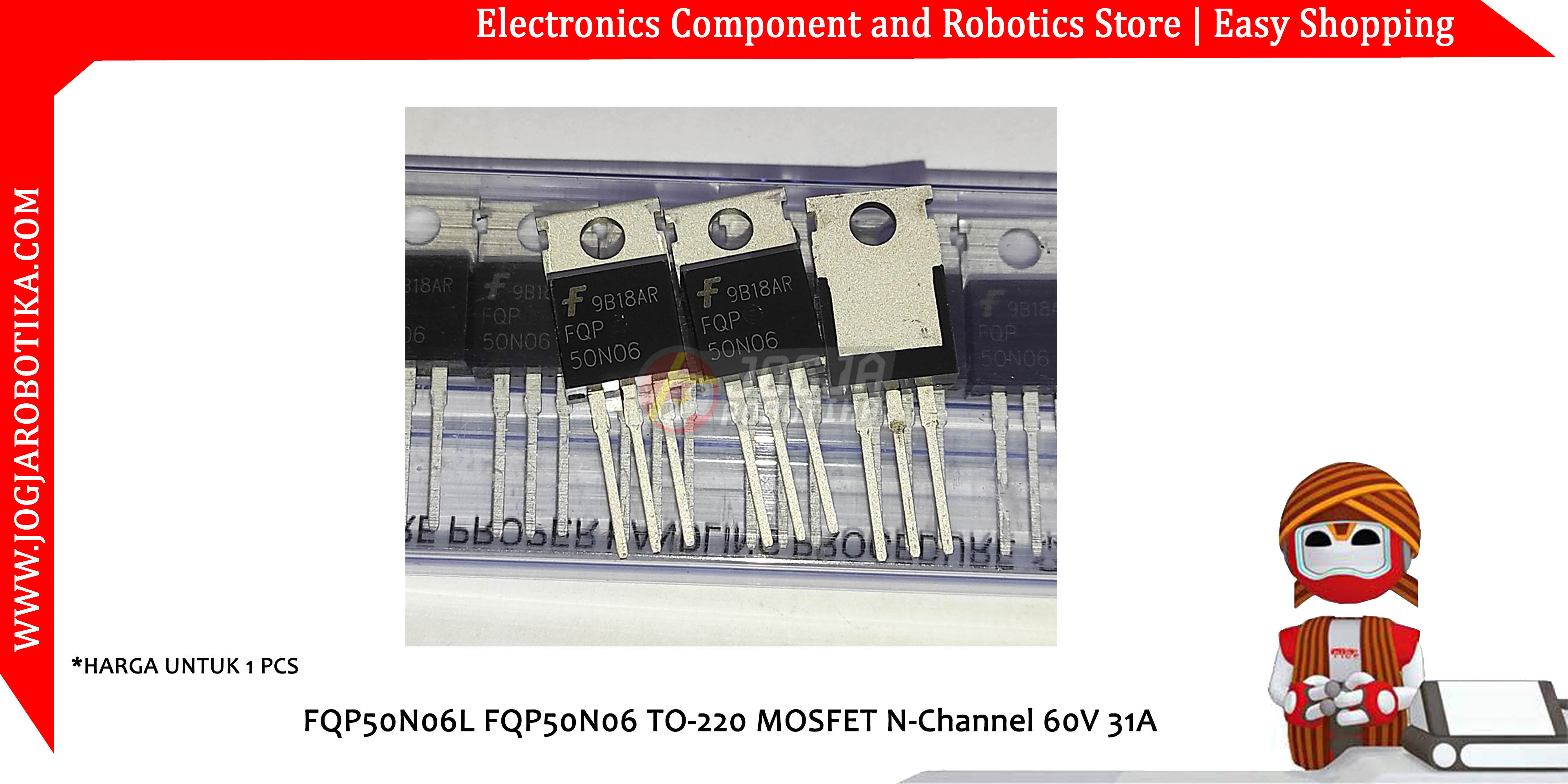 FQP50N06L FQP50N06 TO-220 MOSFET N-Channel 60V 31A