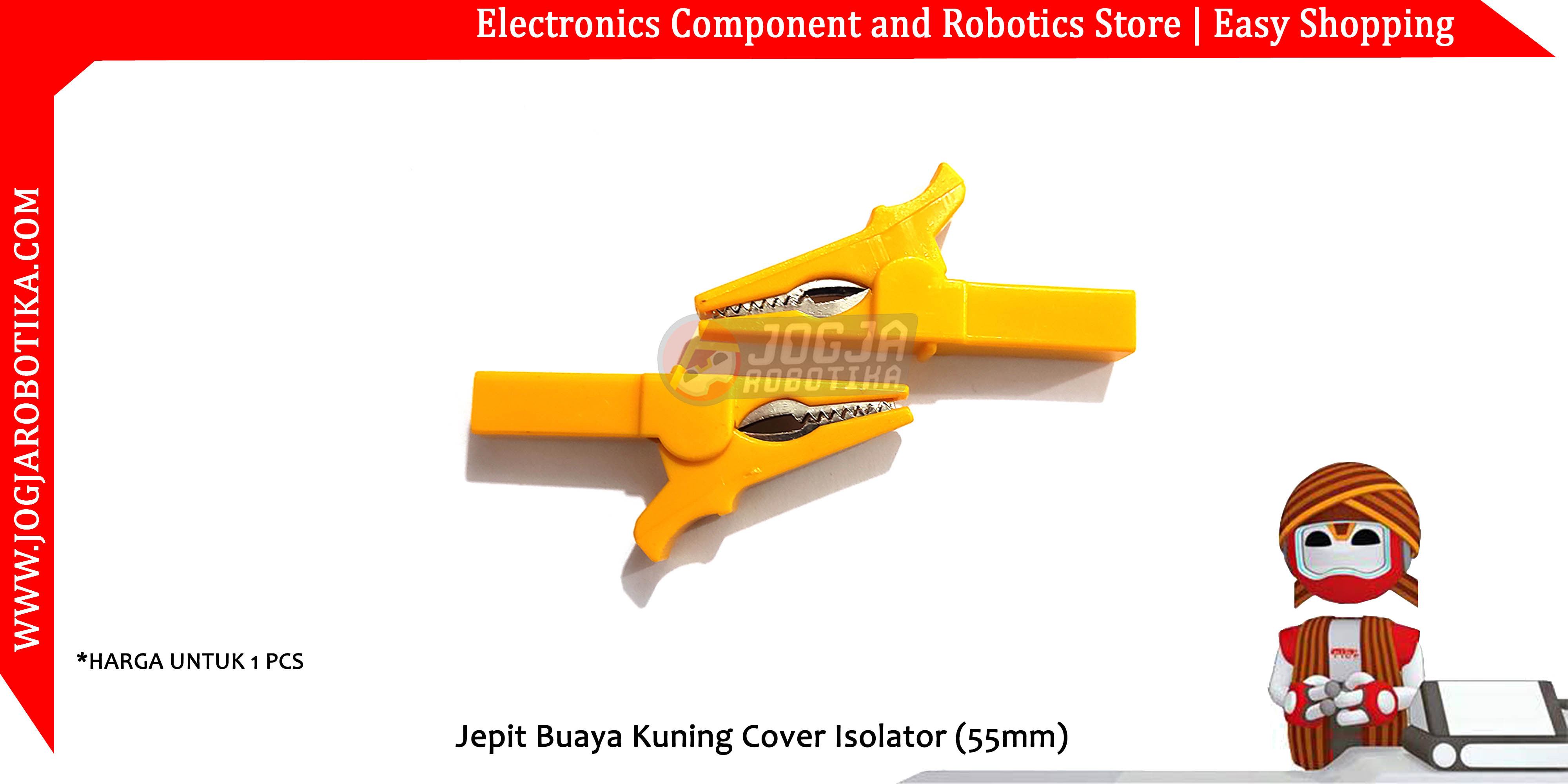 Jepit Buaya Kuning Cover Isolator (55mm)