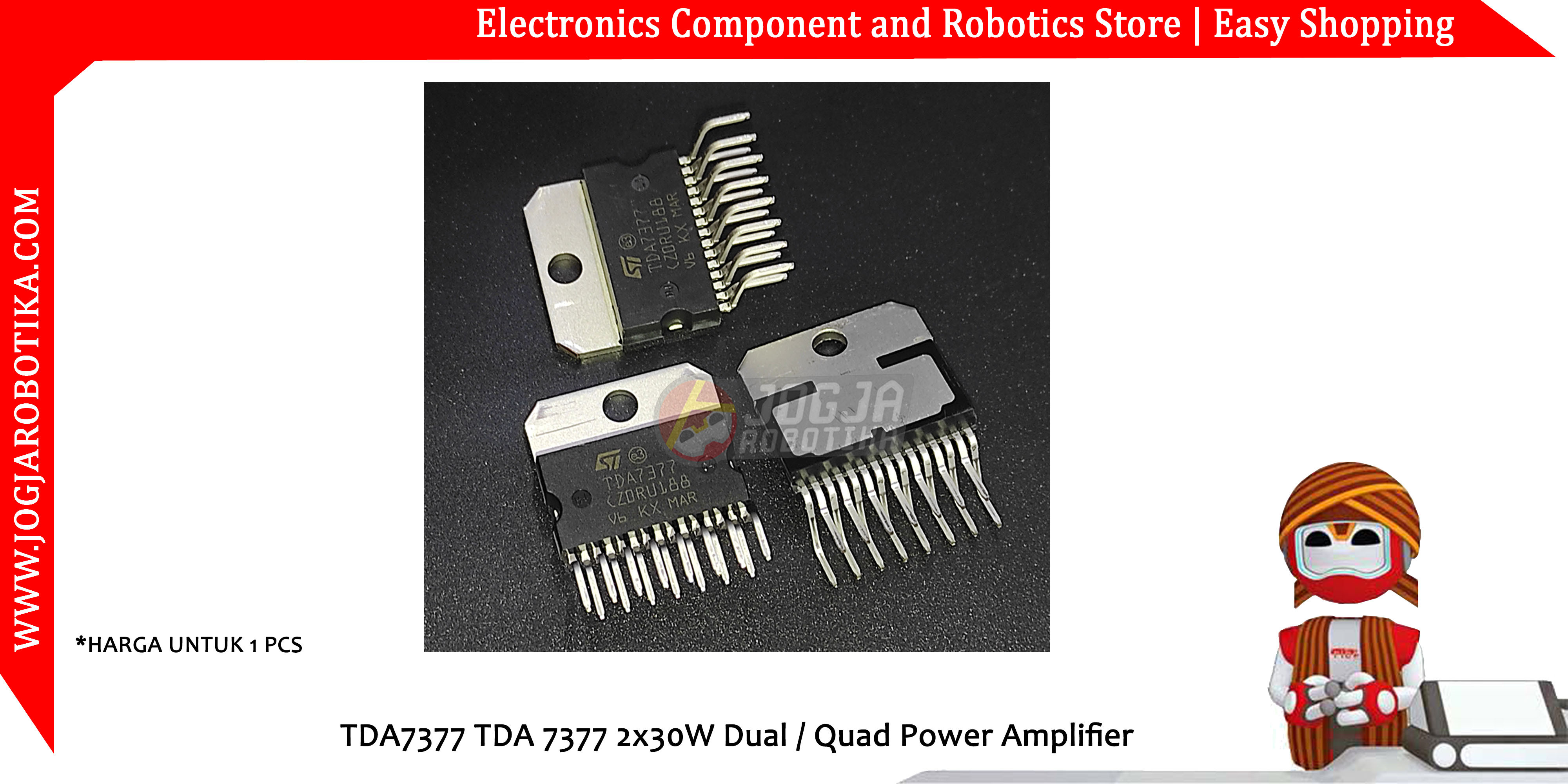 TDA7377 TDA 7377 2x30W Dual / Quad Power Amplifier