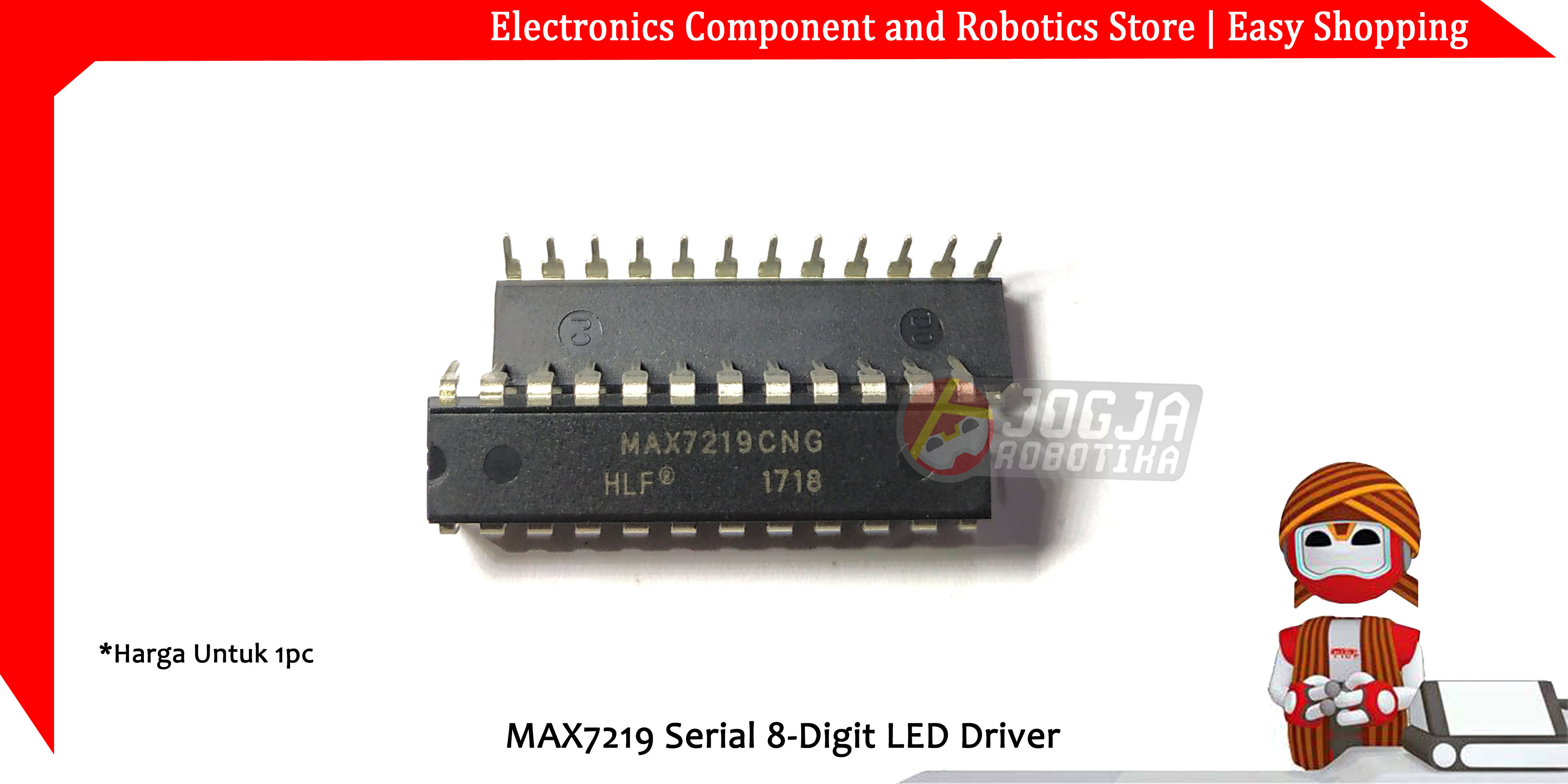 MAX7219 Serial 8-Digit LED Driver
