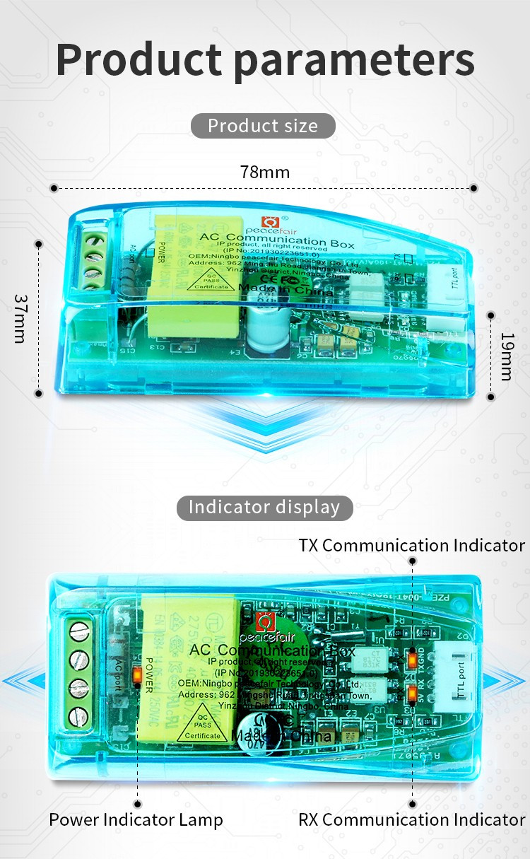 PZEM-004T Sensor Arus Tegangan AC Power Watt Volt Ampere Meter 100A with Case + Closed CT