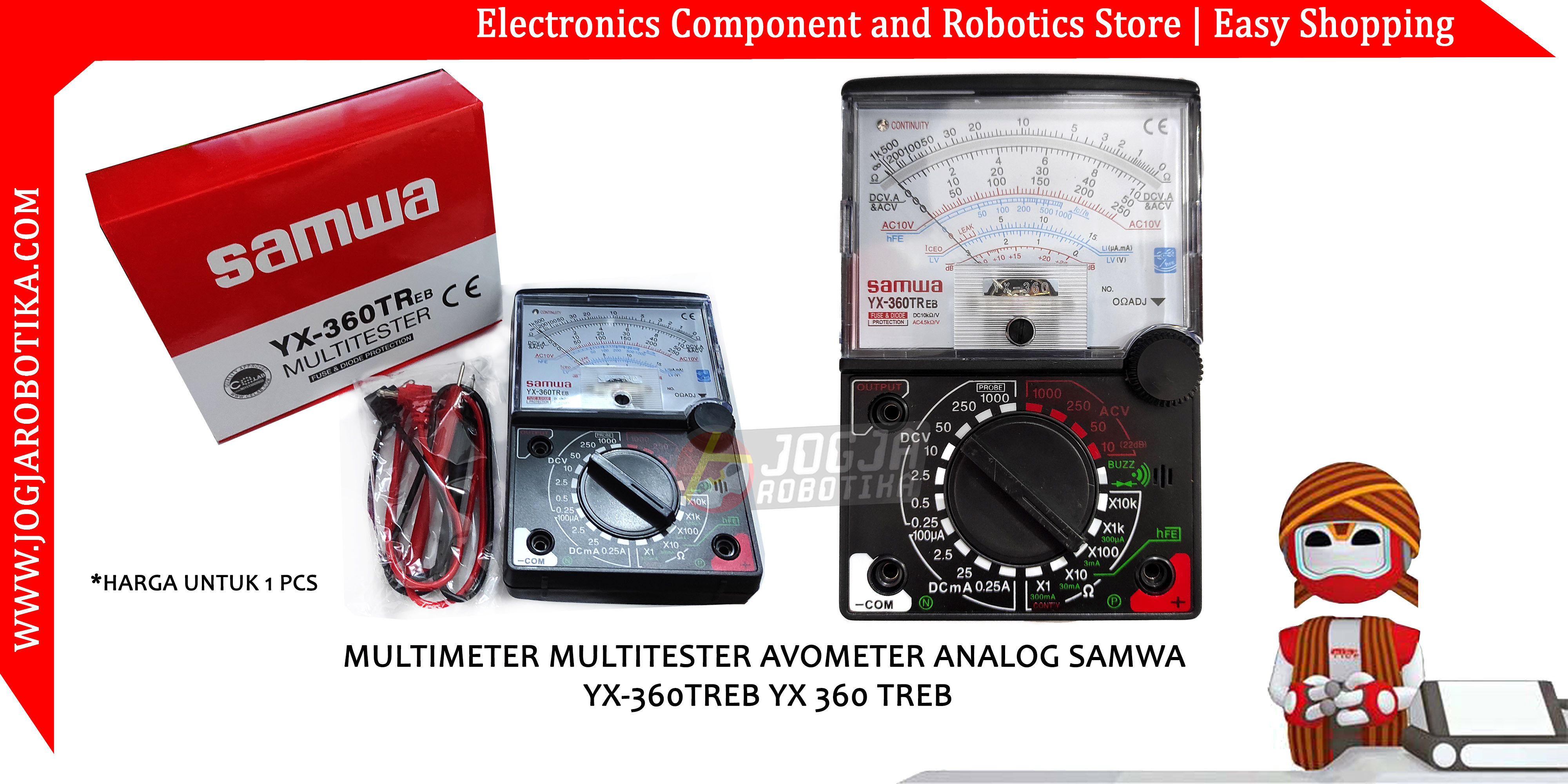 MULTIMETER MULTITESTER AVOMETER ANALOG ATN YX-360TREB YX 360 TREB