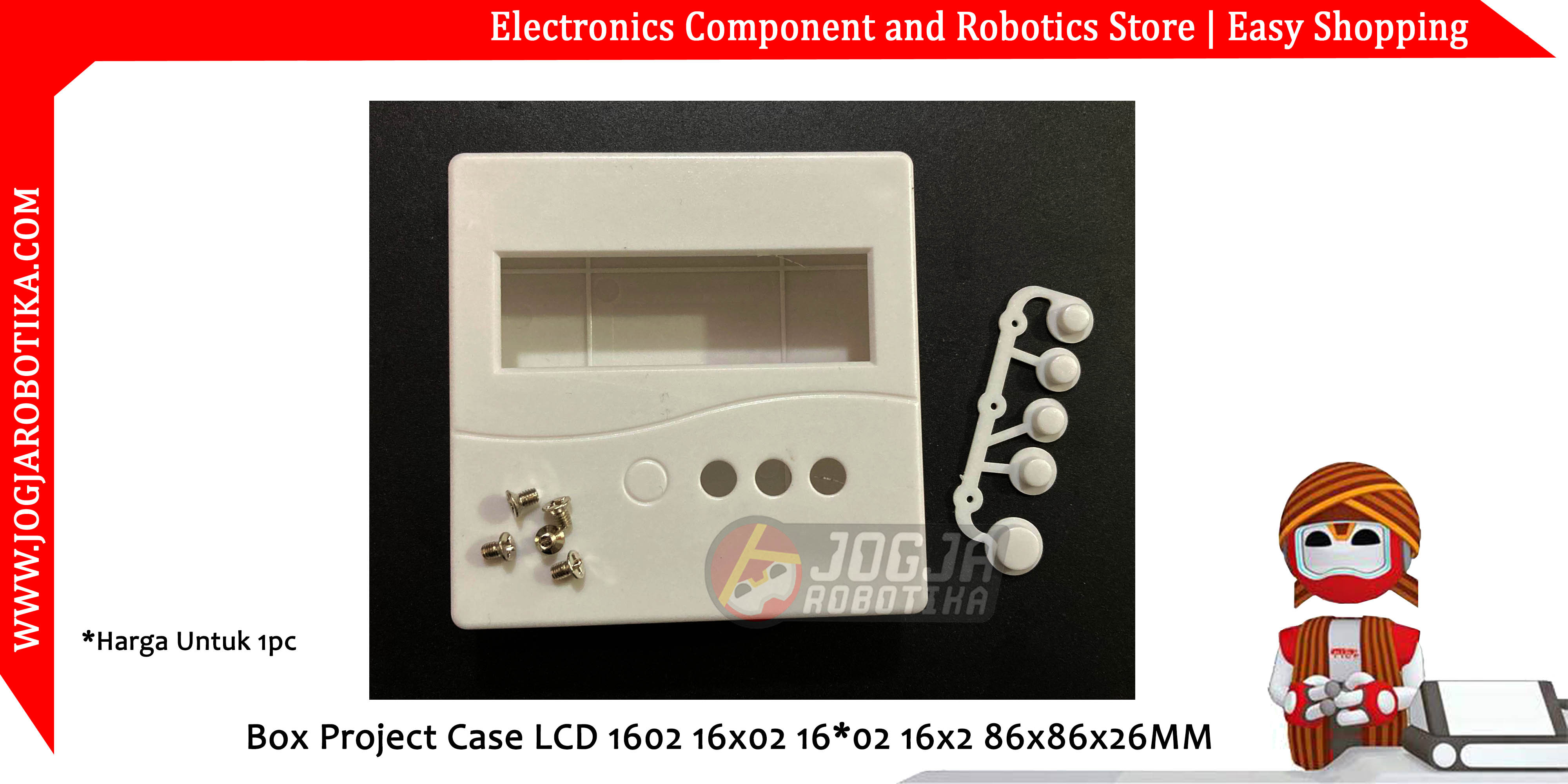Box LCD 1602 86x86x26MM