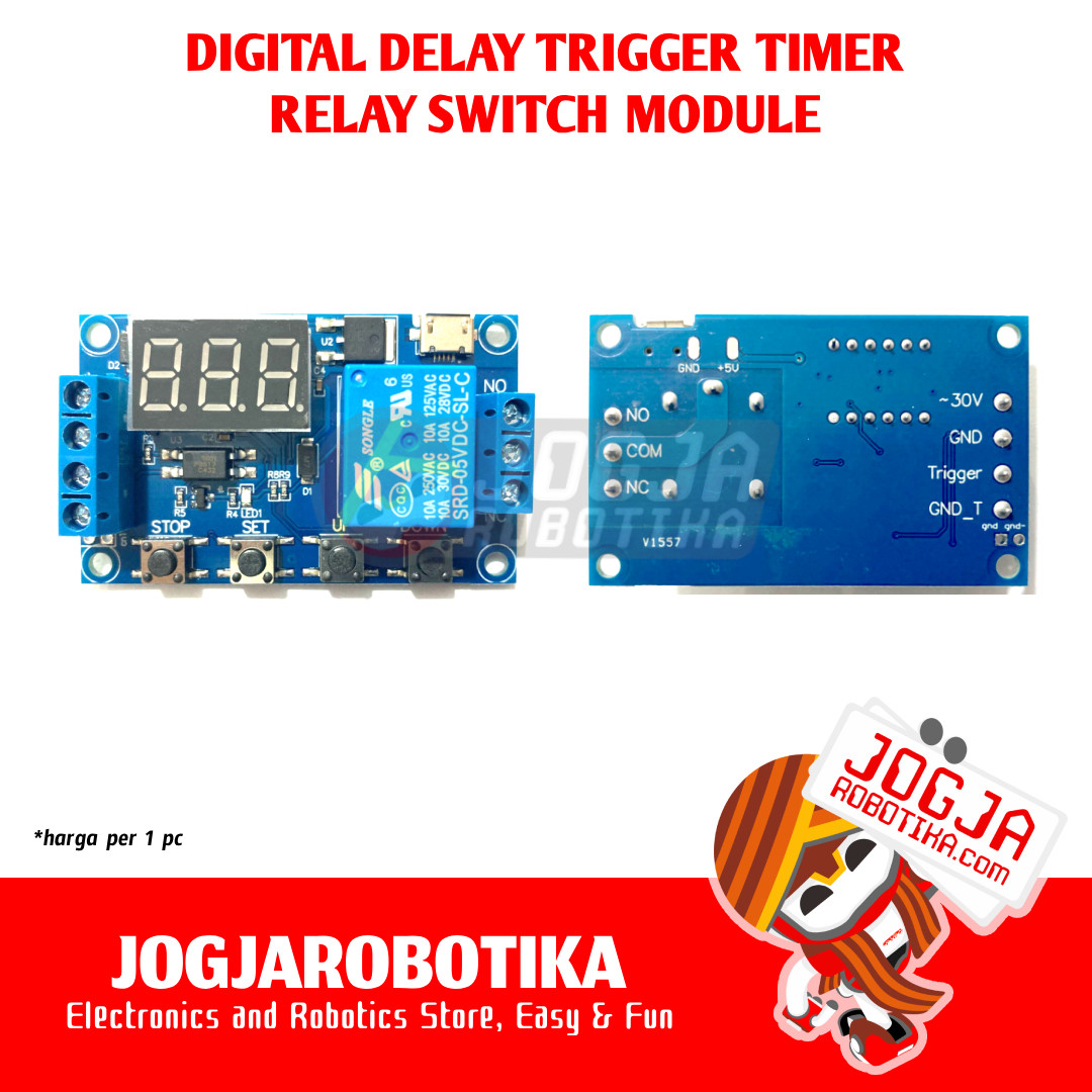 Digital Timer Delay Relay Module Trigger Switch Micro USB 5V-30V
