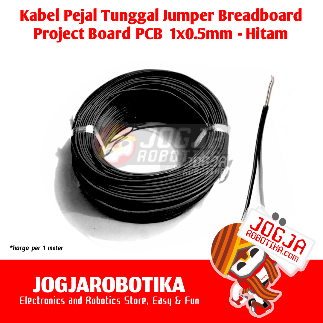 Kabel Pejal Jumper Bredboard Project Board PCB 1x0.5mm - Kuning