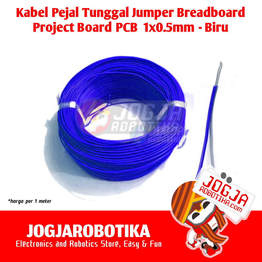 Kabel Pejal Jumper Bredboard Project Board PCB 1x0.5mm - Kuning