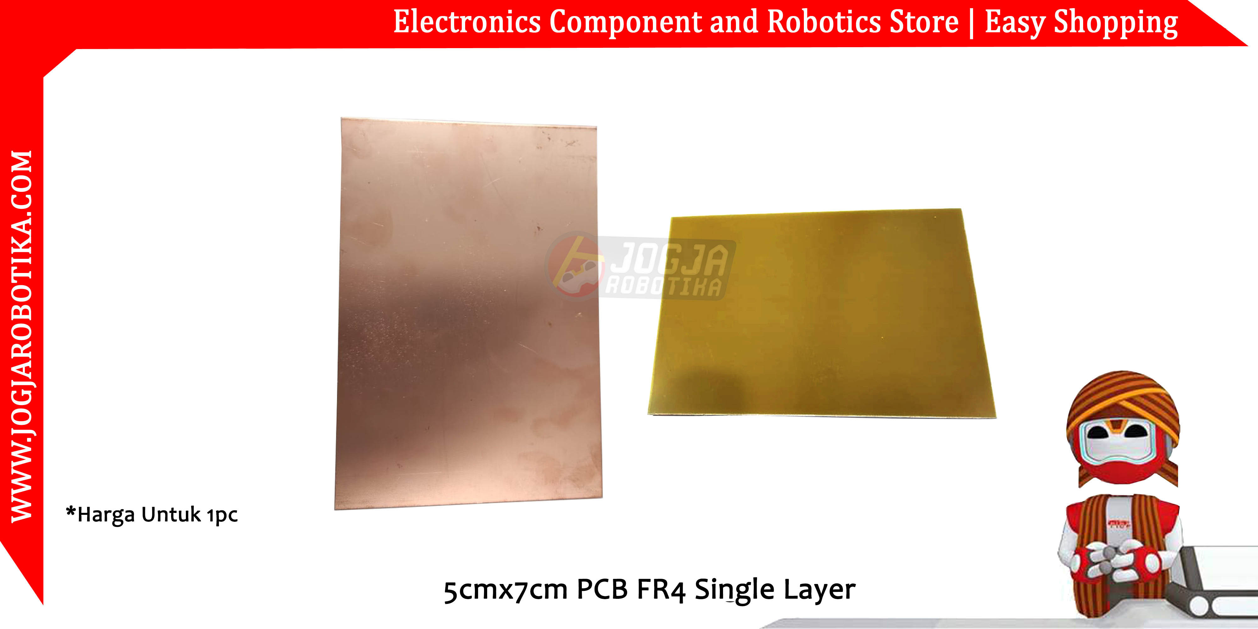 5cmx7cm PCB FR4 Single Layer