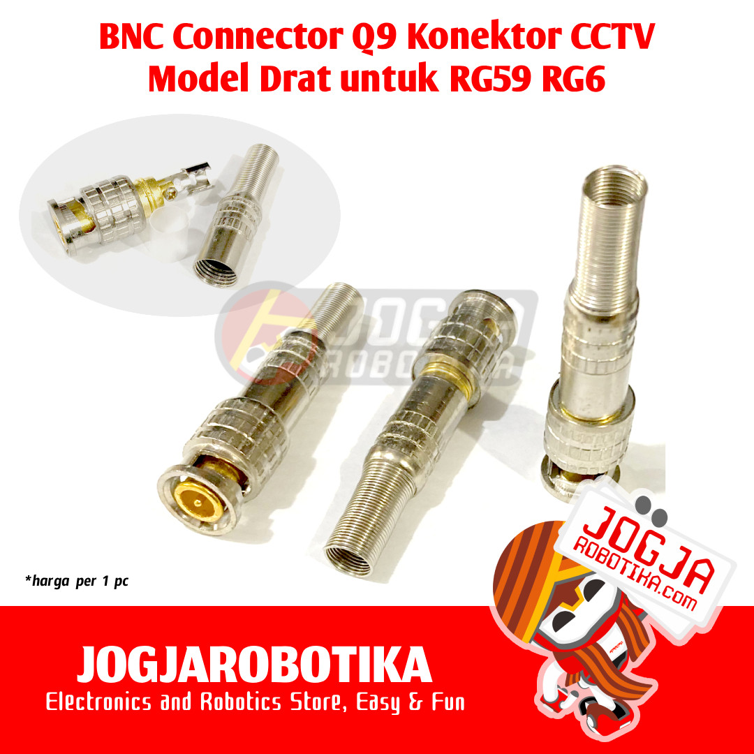 BNC Connector Q9 Konektor CCTV BNC Kabel Coaxial Male Model Baut