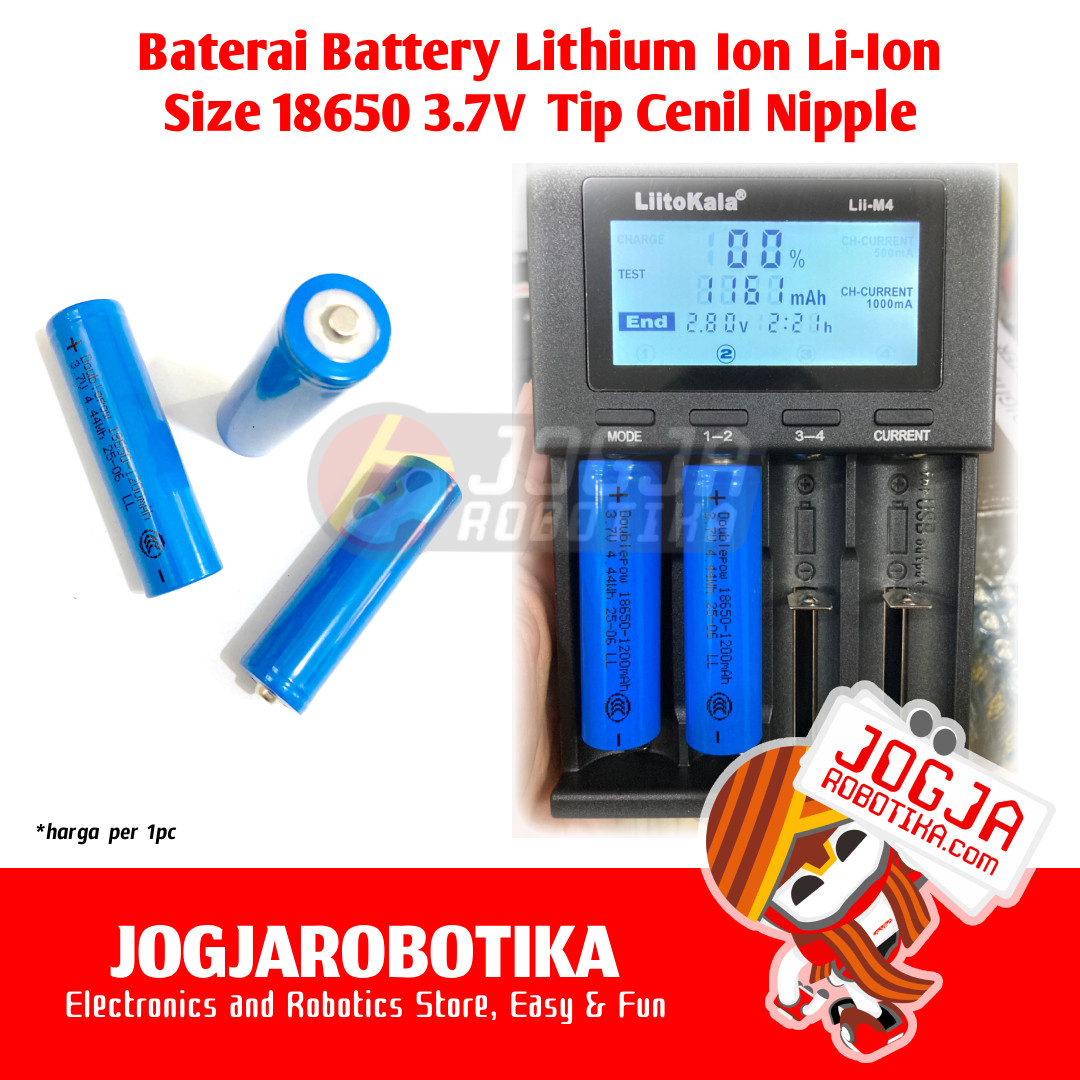 Li-Ion 3.7V 18650 Size