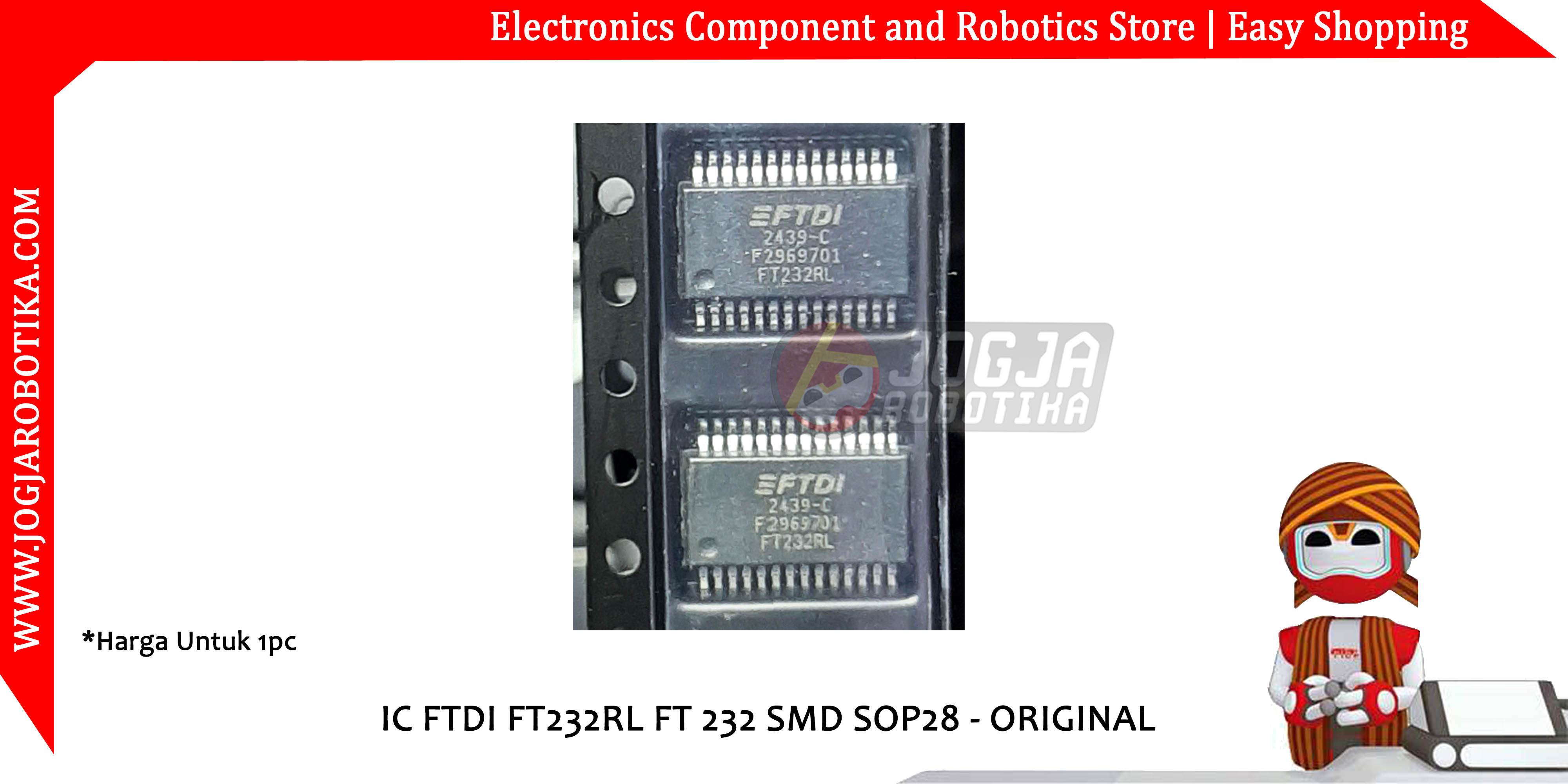 IC FTDI FT232RL FT 232 SMD SOP28 - ORIGINAL