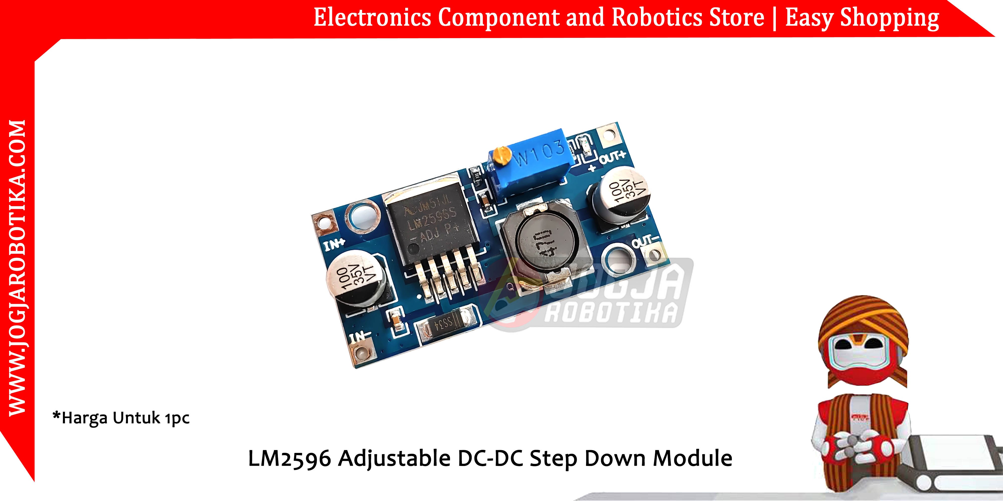 LM2596 Adjustable DC-DC Step Down Module