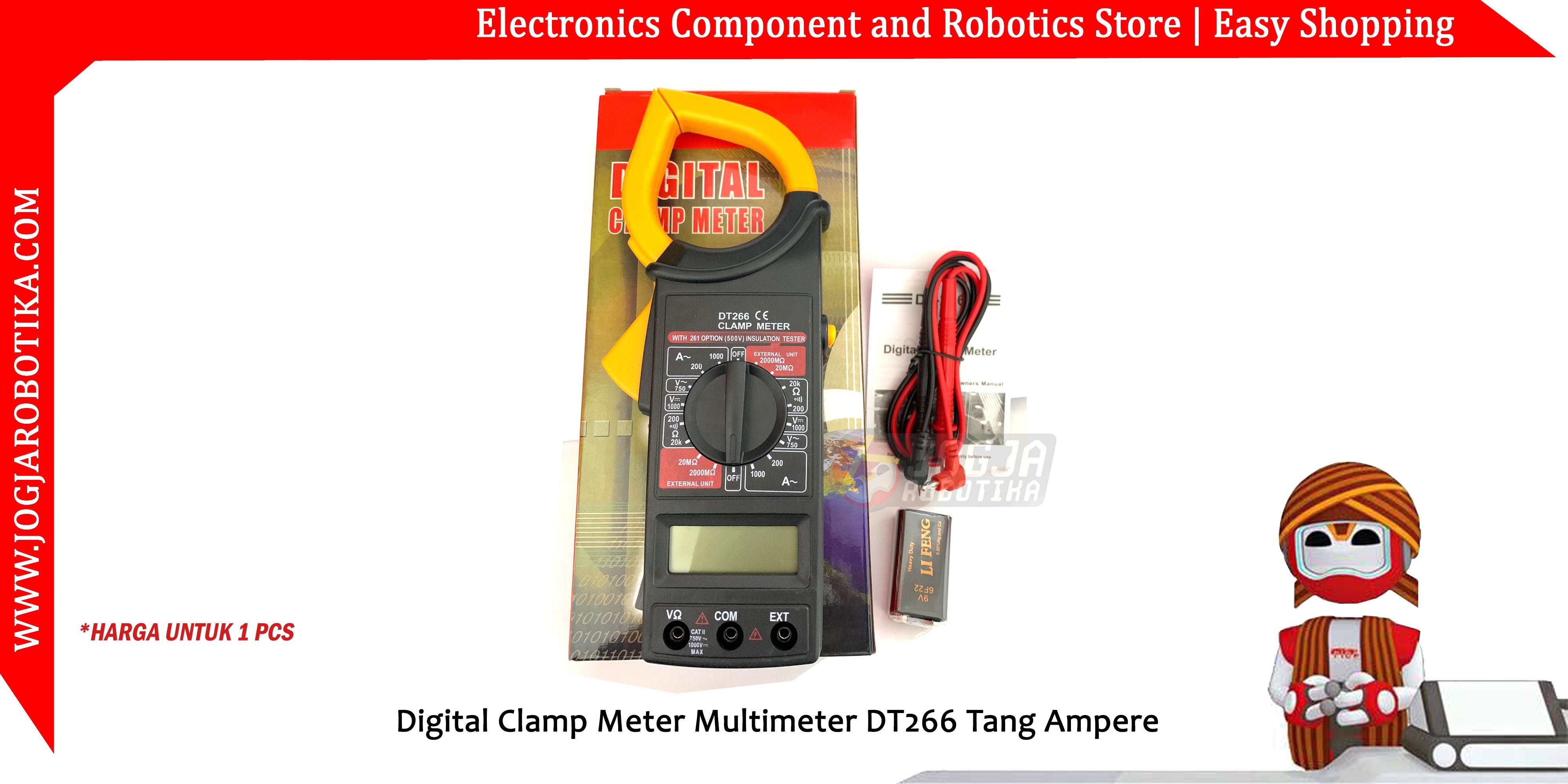 Digital Clamp Meter Multimeter DT266 Tang Ampere