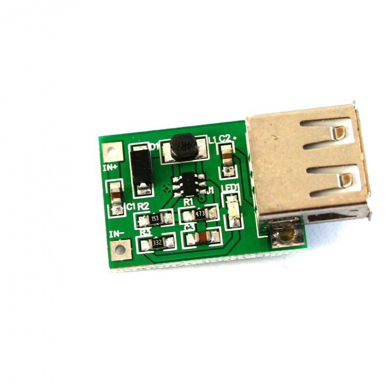 Dc-Dc Converter Step Up 0.9v-5v To 5v 600ma Boost Module With USB