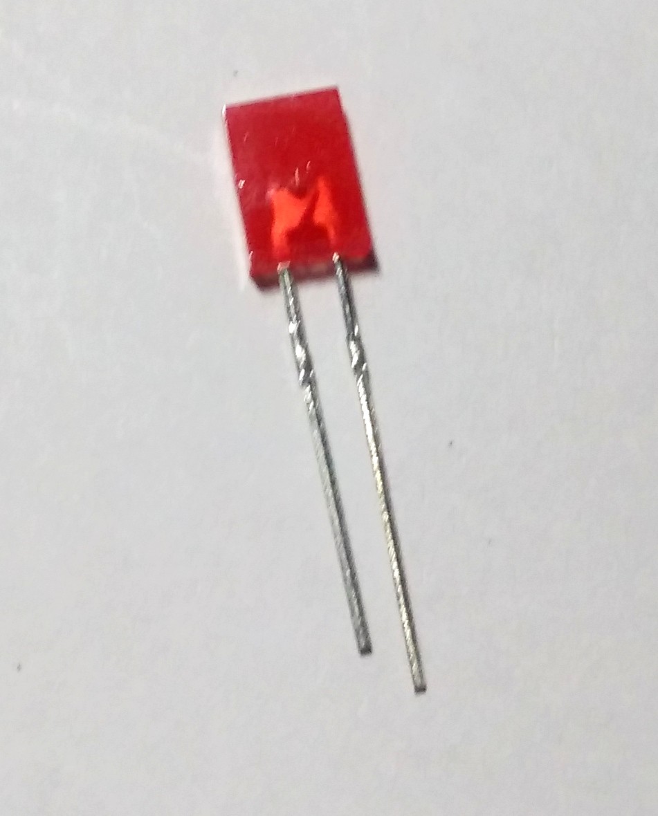 LED Persegi Panjang Kotak 2x5x7mm - Merah