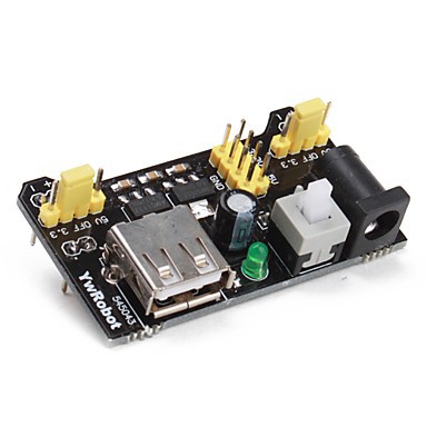 MB-102 Breadboard Power Supply Module - Black