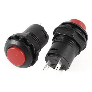 DS-428 Self-locking Push Button Switch-Red