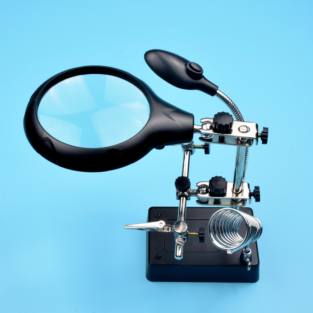 5LED Auxiliary clip magnifier with AC/DC Interchangeable MG16129-C
