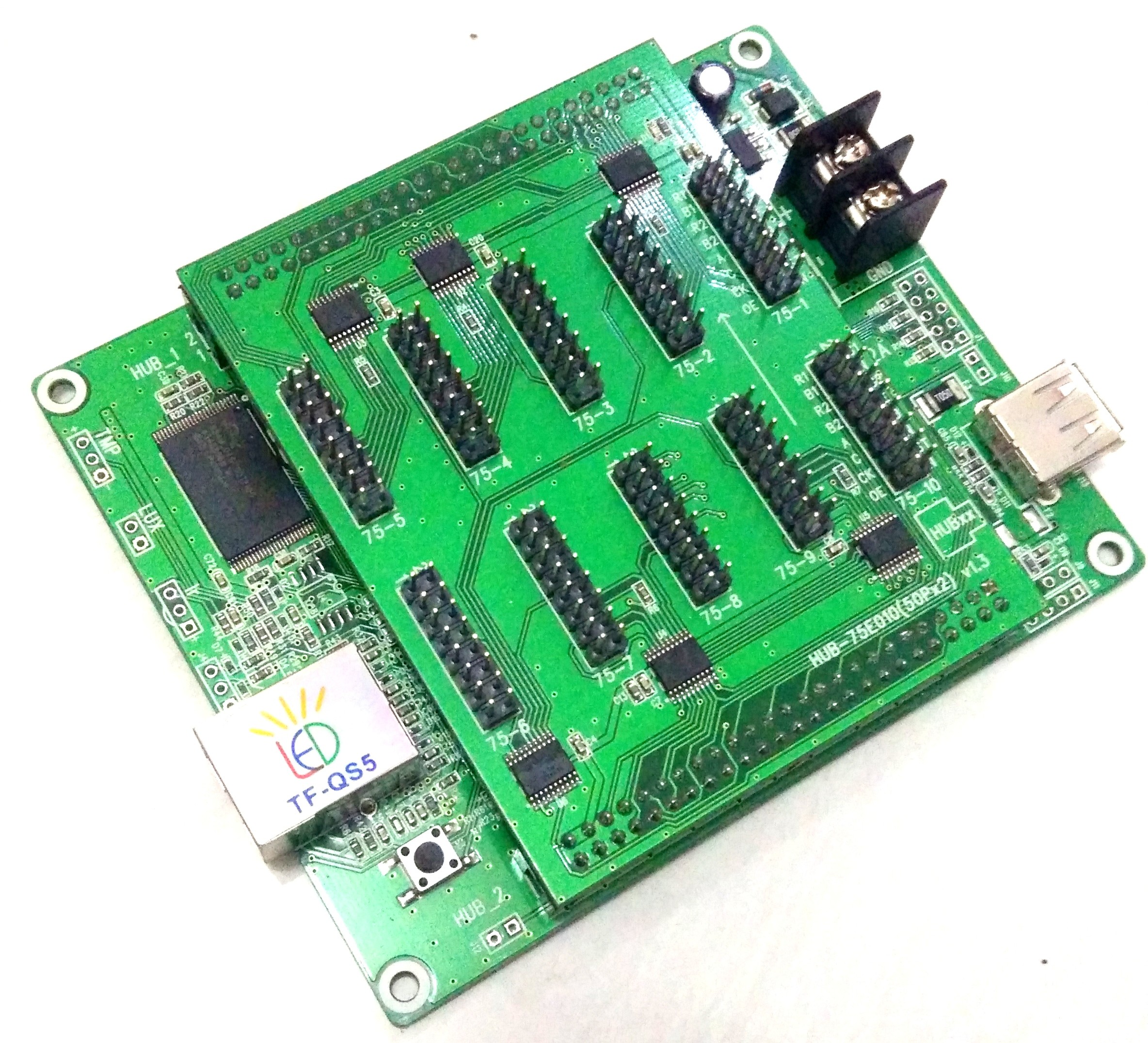 TF-QS5 RGB HUB75 Video Asynchronous LED Display Screen Controller Card