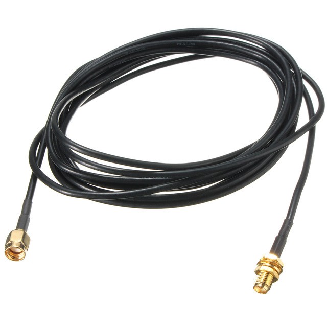 RP-SMA Male To Female RG174 Coaxial Wireless LAN WAN Router Antenna WiFi Extension Cable 10M