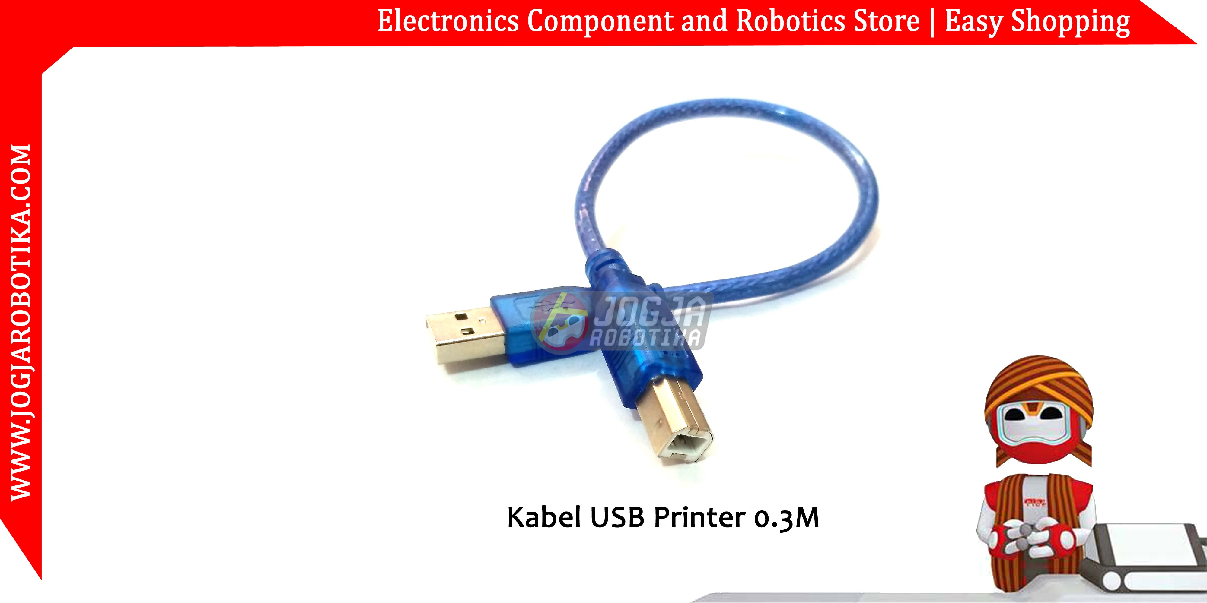 Kabel USB Printer 0.3 Meter