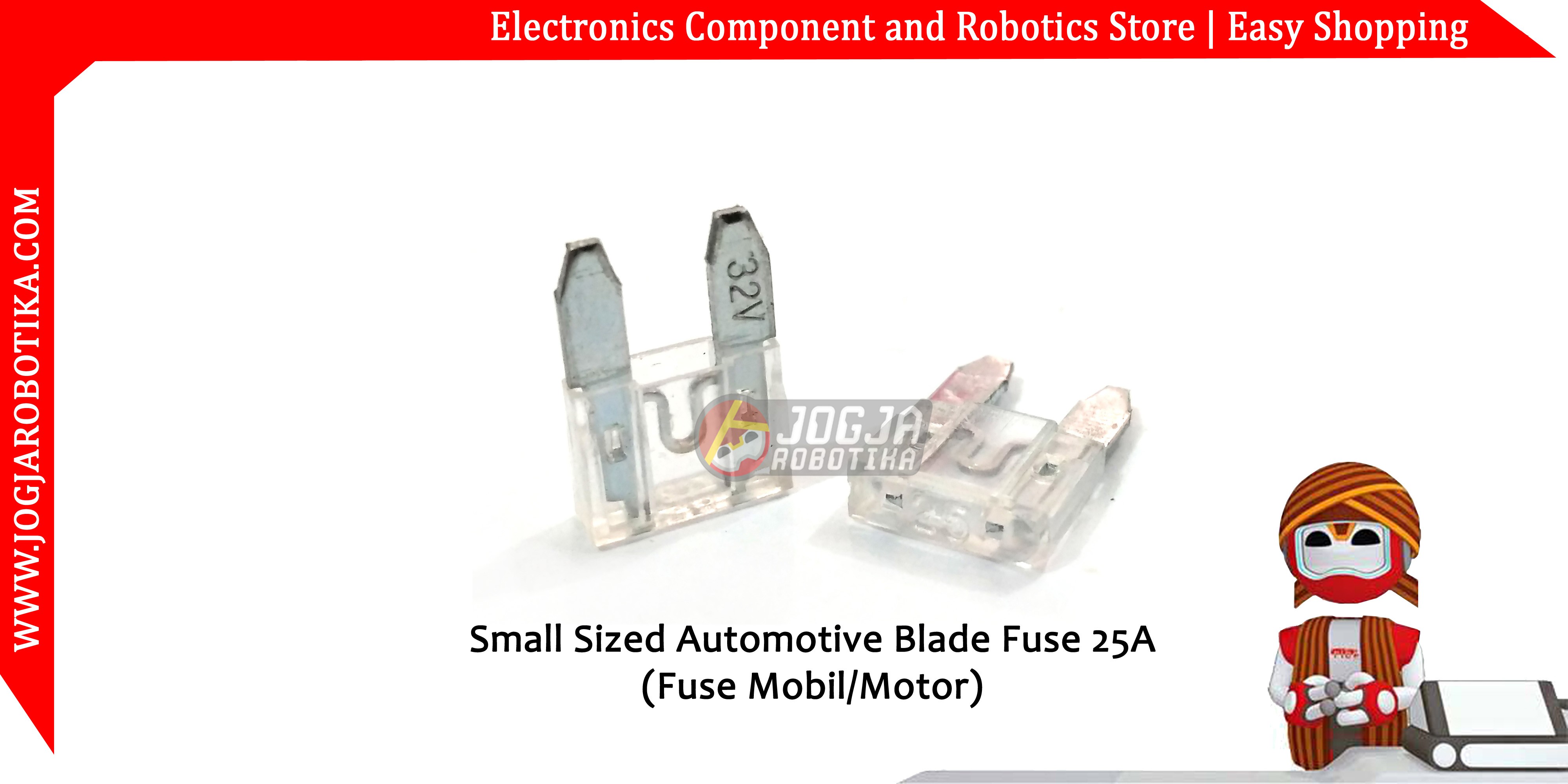 Small Sized Automotive Blade Fuse 25A