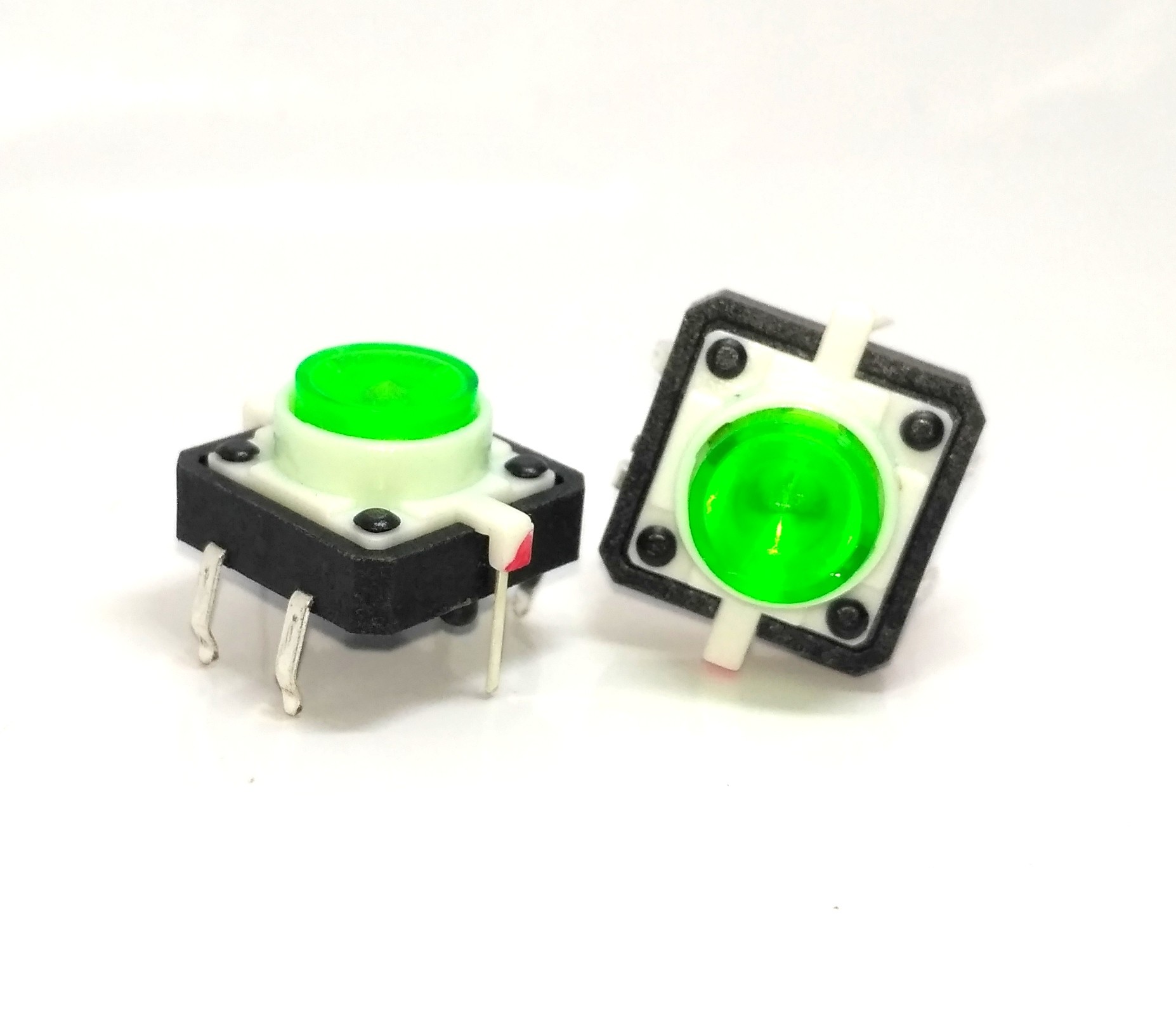 Micro Switch 12x12mm W/ Green Led