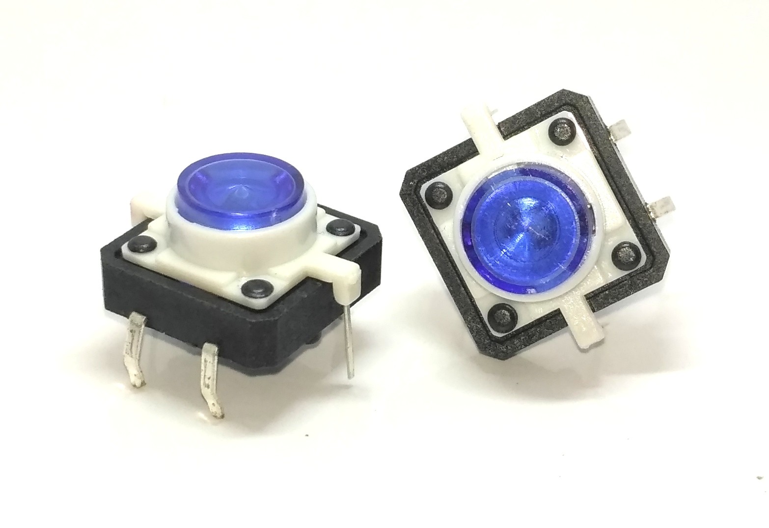 Micro Switch 12x12mm W/ Blue Led