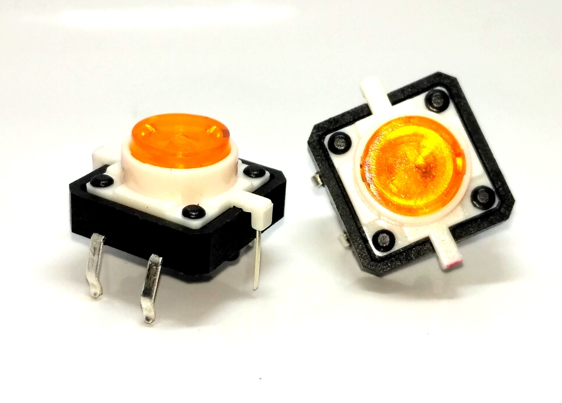 Micro Switch 12x12mm W/ Orange LED